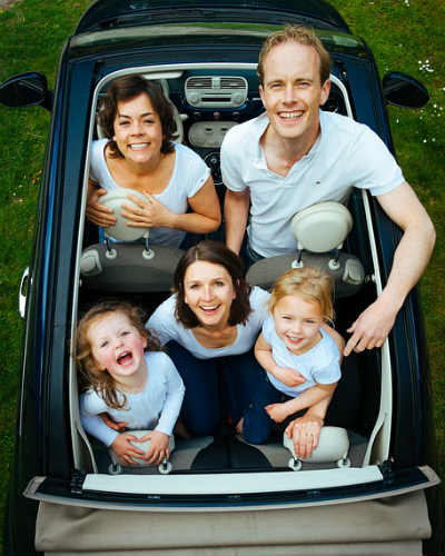 Family enjoying life